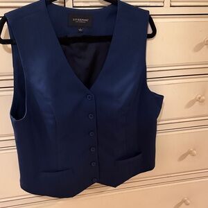 Liverpool Navy Button-Up Vest